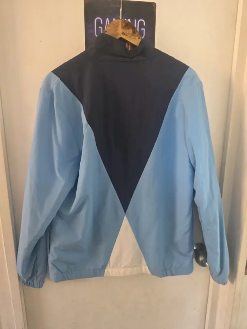 Chaqueta cortaviento Ellesse azul y celeste - 3