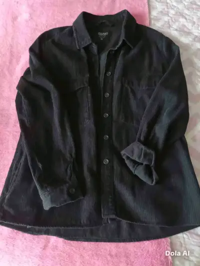 Chaquetilla negra de pana talla L-XL - miniatura 1