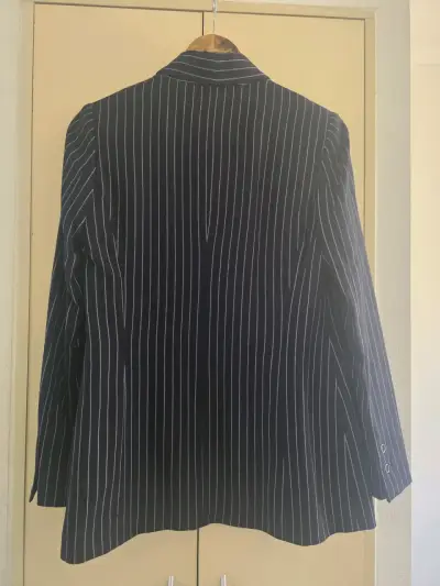 Blazer a rayas azul marino IO - miniatura 3