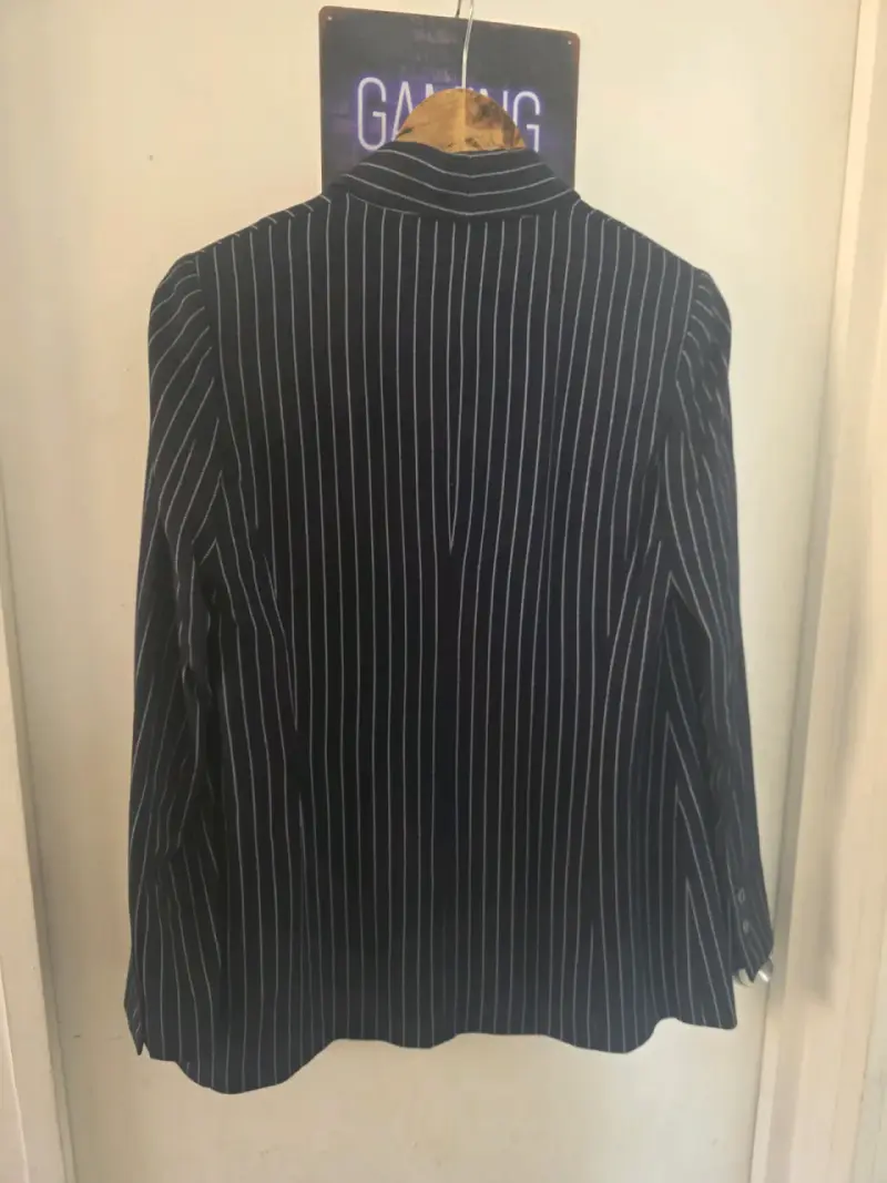 Blazer a rayas azul marino IO - 4
