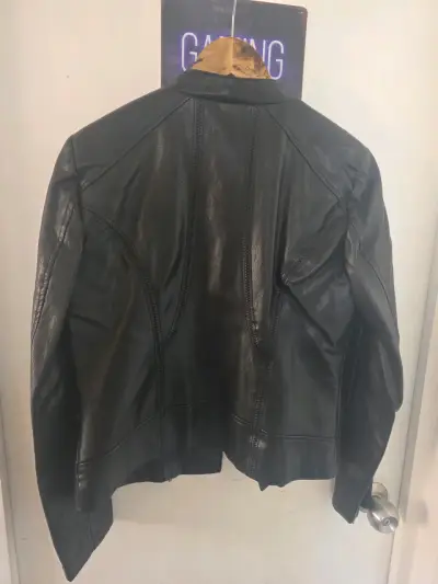 Chaqueta de cuero negra ASH para mujer - miniatura 4