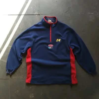 Polerón NASCAR Dupont azul y rojo - miniatura 1