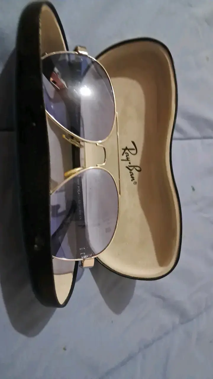 Gafas de sol Ray-Ban aviador doradas - 2