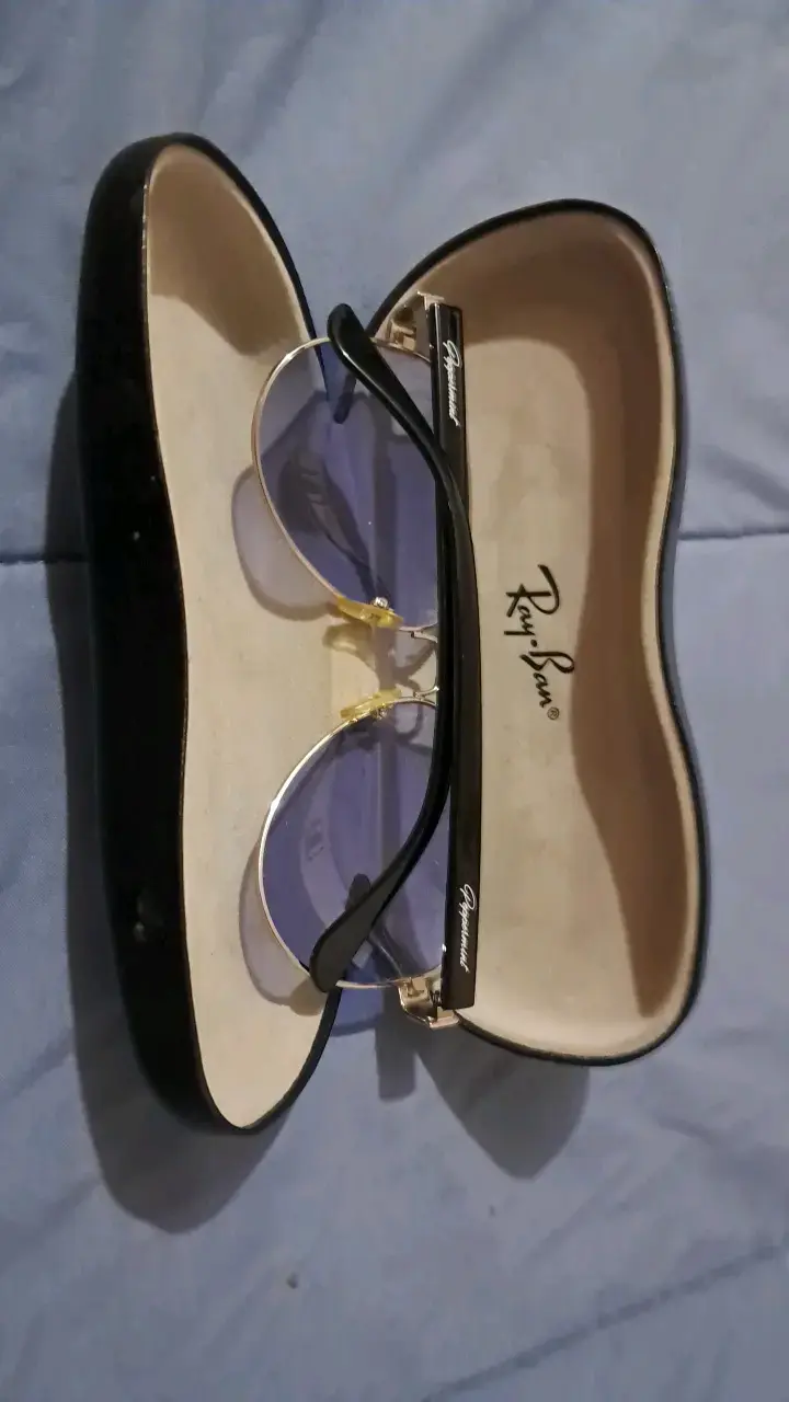 Gafas de sol Ray-Ban aviador doradas - 3