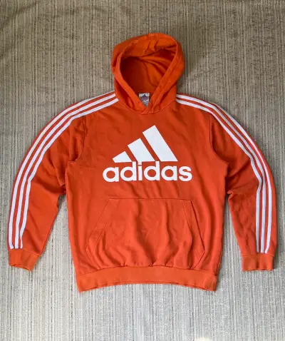 Polerón Adidas con capucha naranja - miniatura 1
