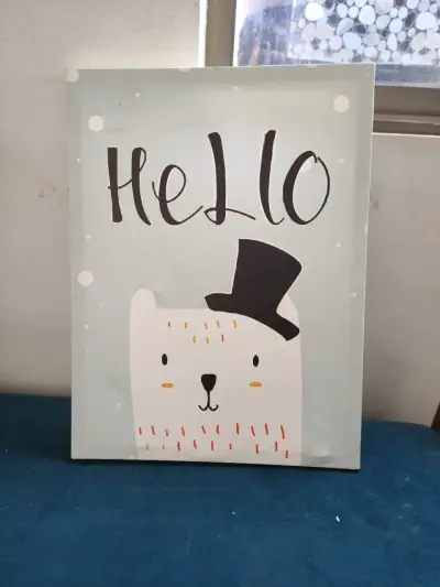 Cuadro decorativo con diseño de oso - miniatura 1