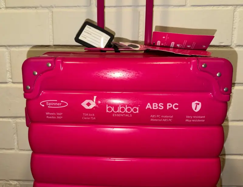 Maleta Bubba Talla M fucsia con ruedas 360° - 4