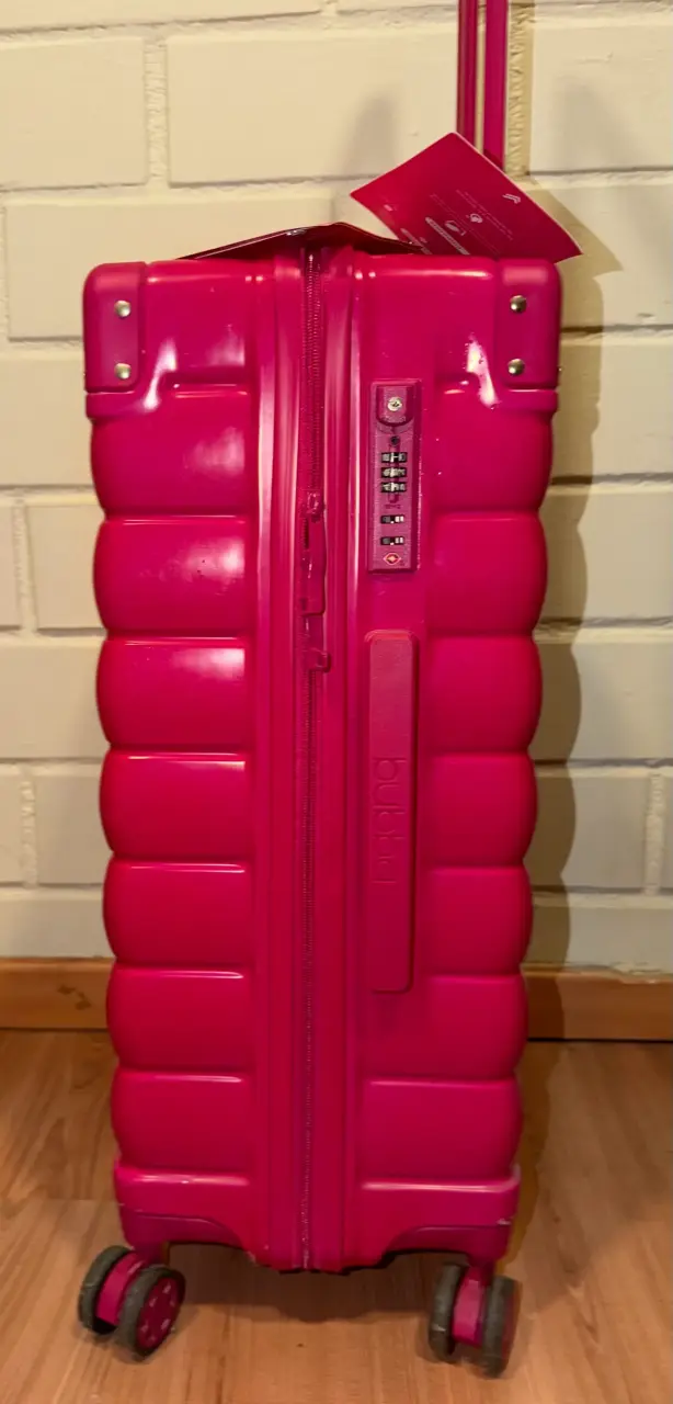 Maleta Bubba Talla M fucsia con ruedas 360° - 5