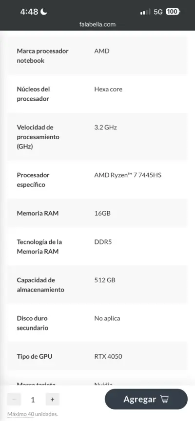 Laptop ASUS TUF Gaming a16 con teclado RGB - miniatura 3