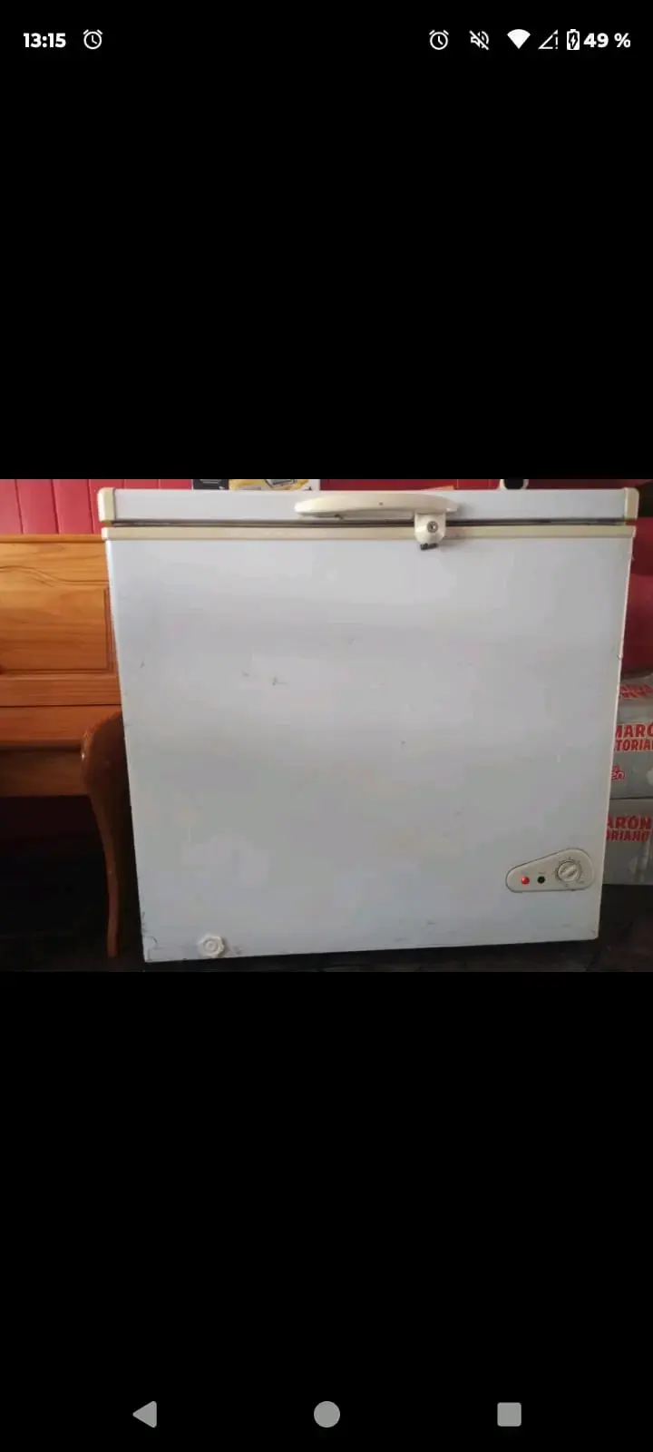 Congelador horizontal blanco en buen estado