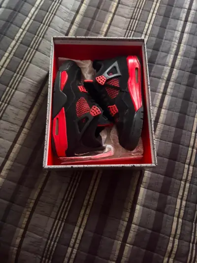 Jordan retro 4 red thunder con caja - miniatura 1