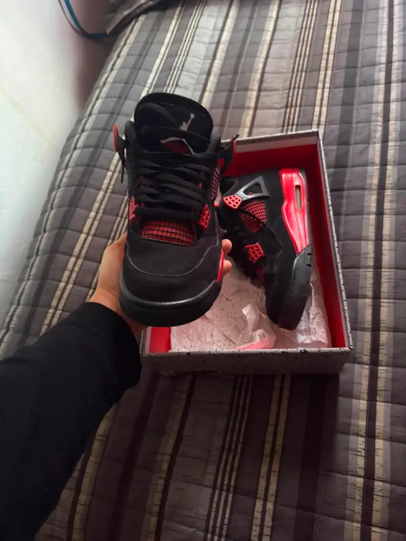 Jordan retro 4 red thunder con caja - 5