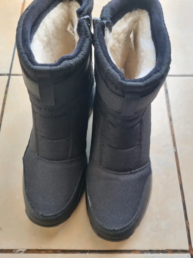 Botas de invierno negras con forro térmico - 2
