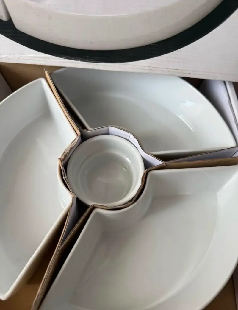 Set de platos de cerámica para aperitivos - 1