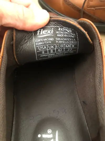 Zapatos de vestir Flexi café cuero - miniatura 4