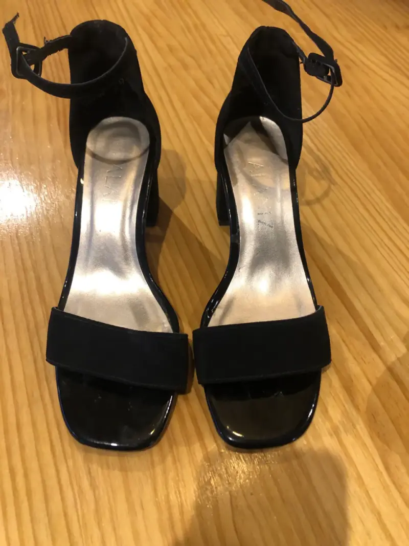 Sandalias negras de tacón Zalando - 3