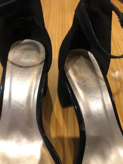 Sandalias negras de tacón Zalando - miniatura 4