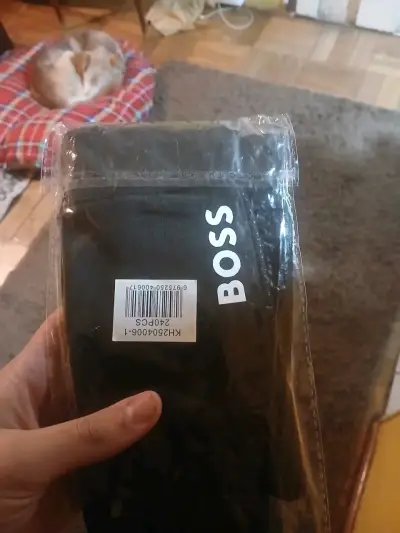 Guantes  negros Boss nuevos - miniatura 1