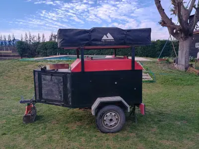 Carro de arrastre con parrilla incorporada - miniatura 1