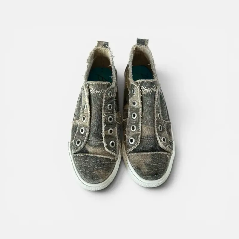 Zapatillas casuales camufladas sin cordones - 3