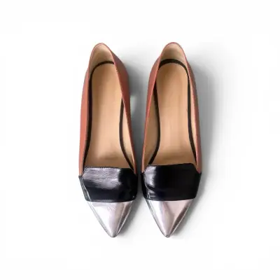 Zapatos planos de charol bicolor - miniatura 2