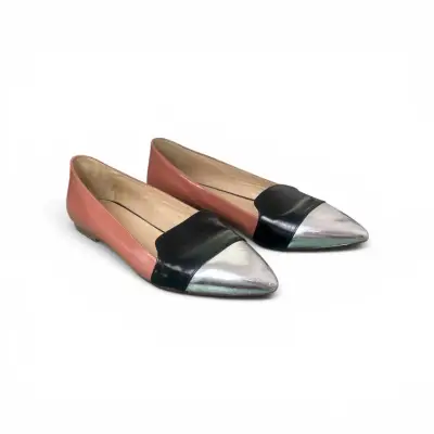 Zapatos planos de charol bicolor - miniatura 4