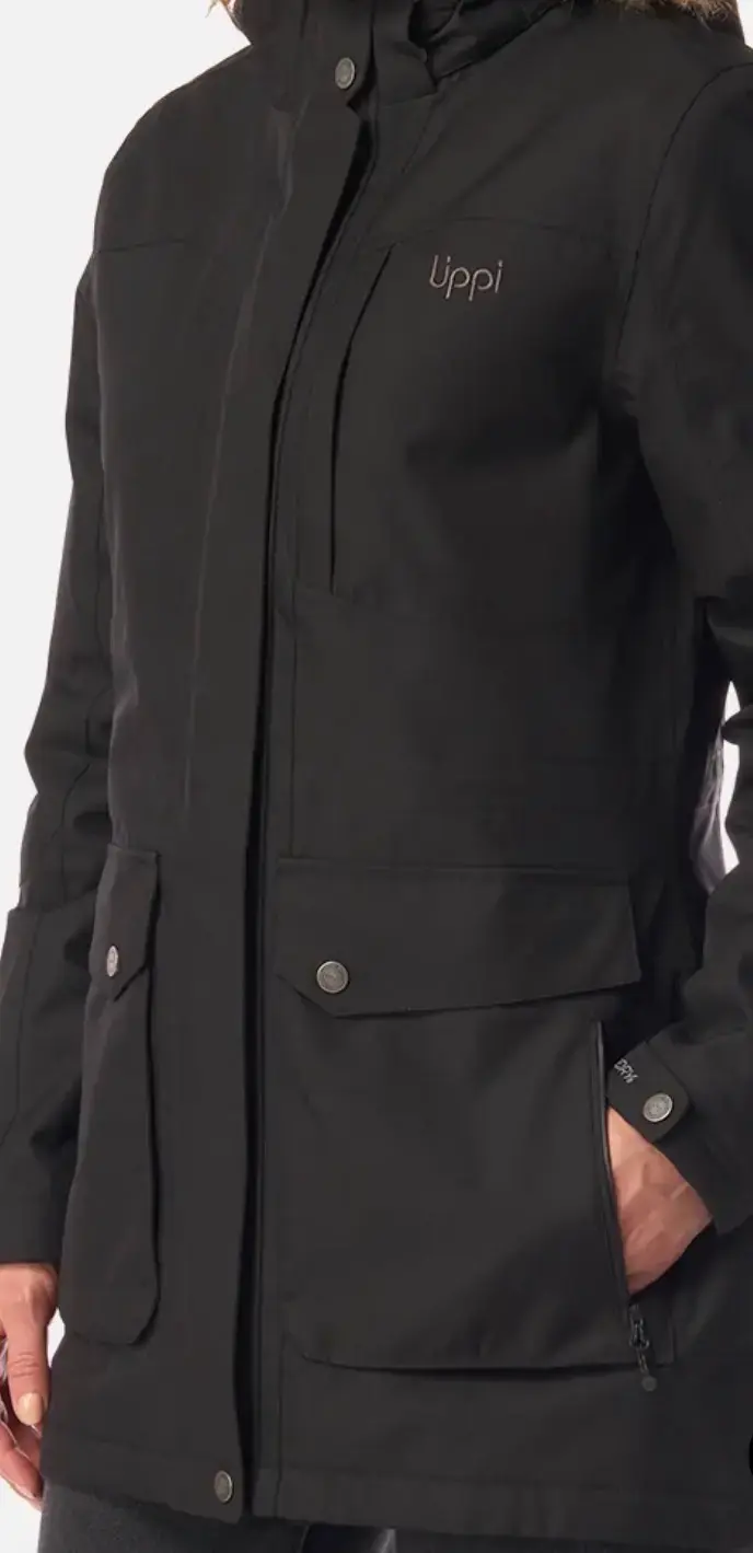 Parka negra modelo Puelo, marca Lippi - 4