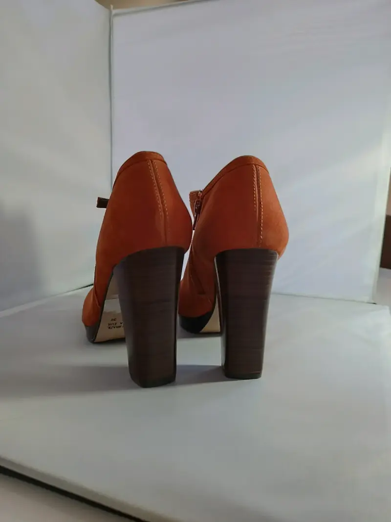 Botines de tacón alto color marrón - 2