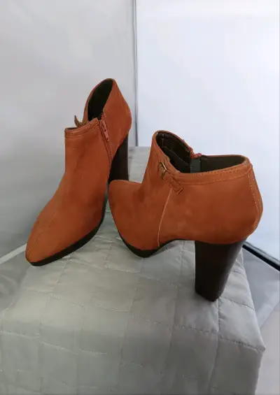 Botines de tacón alto color marrón - miniatura 4