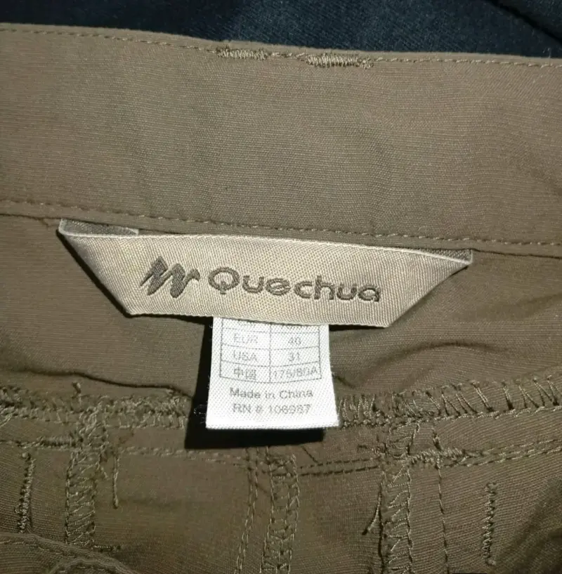 Pantalones Quechua cargo verde oliva para hombre - 3