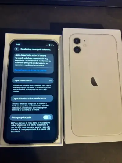 iPhone 11 blanco en excelente estado - miniatura 3
