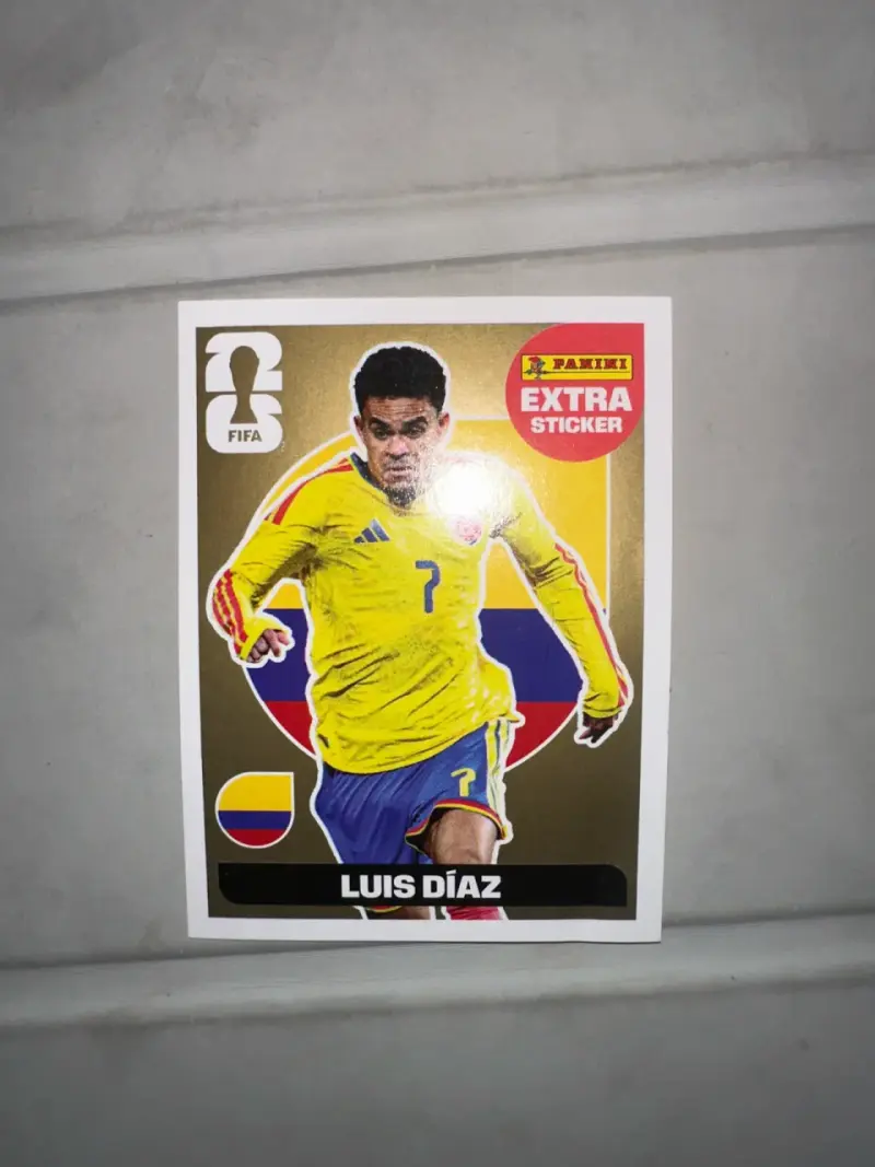 Lámina Panini Extra Sticker Luis Díaz