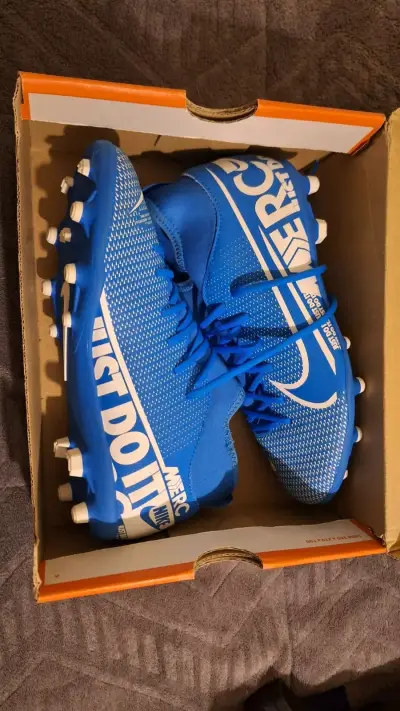 Zapatos de fútbol Nike Mercurial azules - miniatura 1