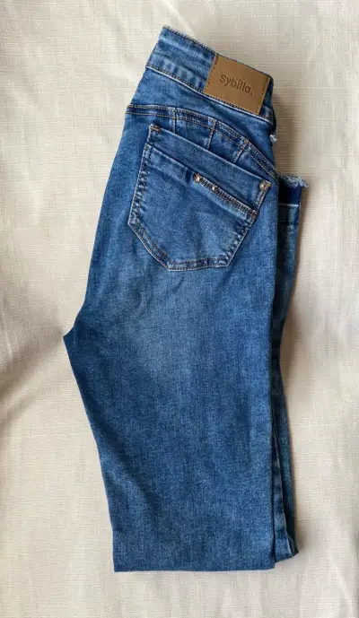Jeans azul mujer Sybilla push up - miniatura 2
