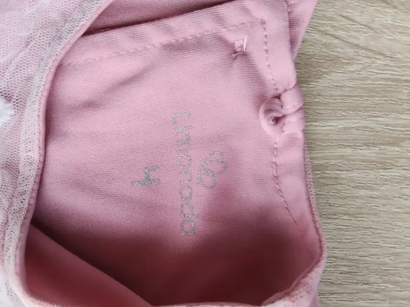 Vestido de niña rosa con encaje talla 4 - 2