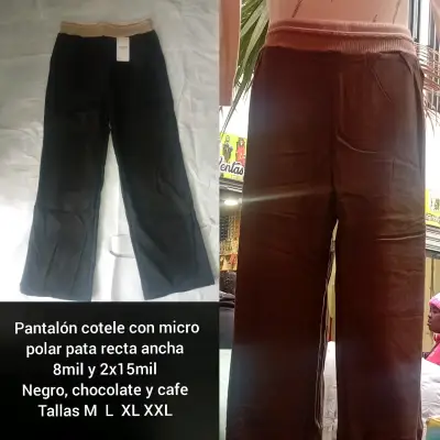 Pantalón cotele bota recta con chiporro - miniatura 2