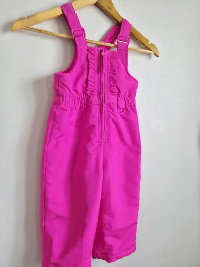 Jardinera infantil fucsia con tirantes talla 2 - miniatura 1