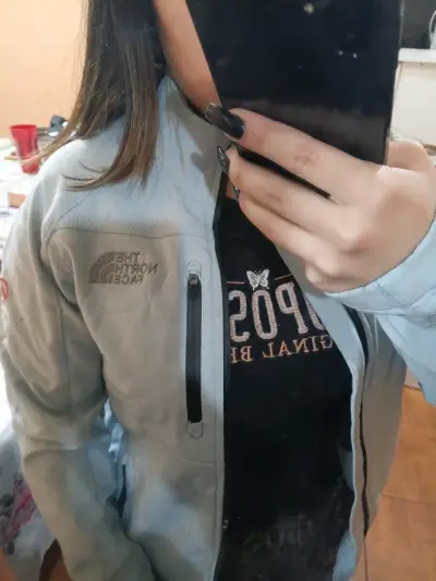 Chaqueta The North Face gris para mujer - miniatura 1