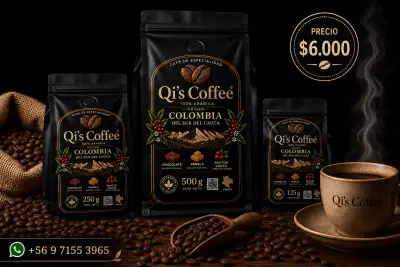 Café Colombia Qi's Coffee 125g,250g y 500g. - miniatura 1