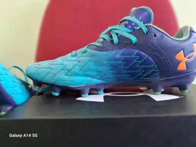 Zapatos de fútbol Under Armour azul Magnetico - miniatura 1