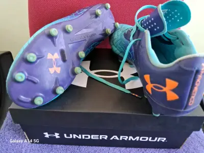 Zapatos de fútbol Under Armour azul Magnetico - miniatura 2