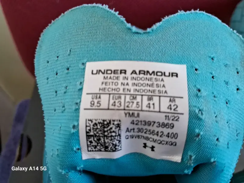 Zapatos de fútbol Under Armour azul Magnetico - 3