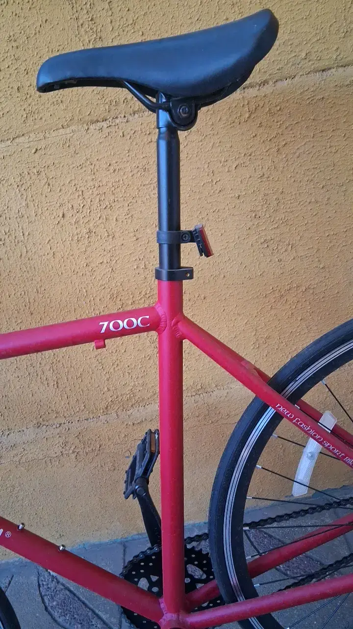 Bicicleta urbana Rowery roja 700C - 4