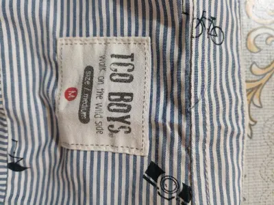 Camisa a rayas con estampado de anclas - miniatura 3