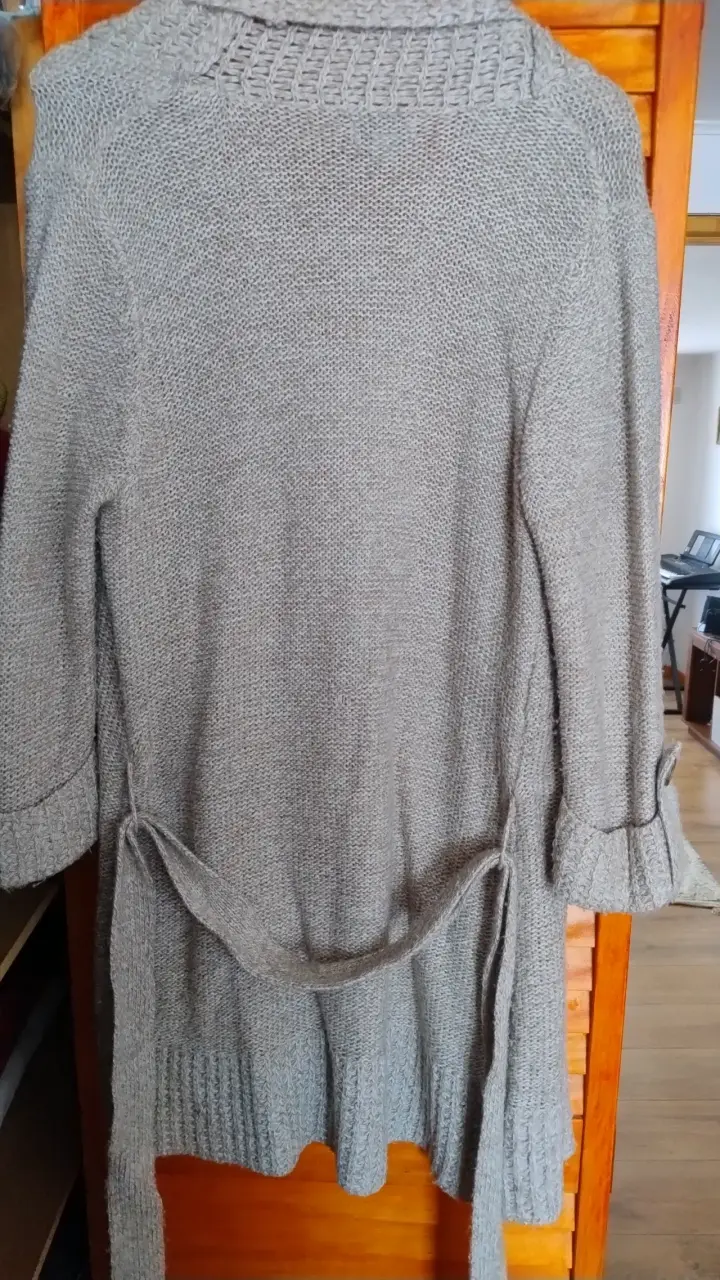 Cardigan gris Croft & Barrow de lana - 3