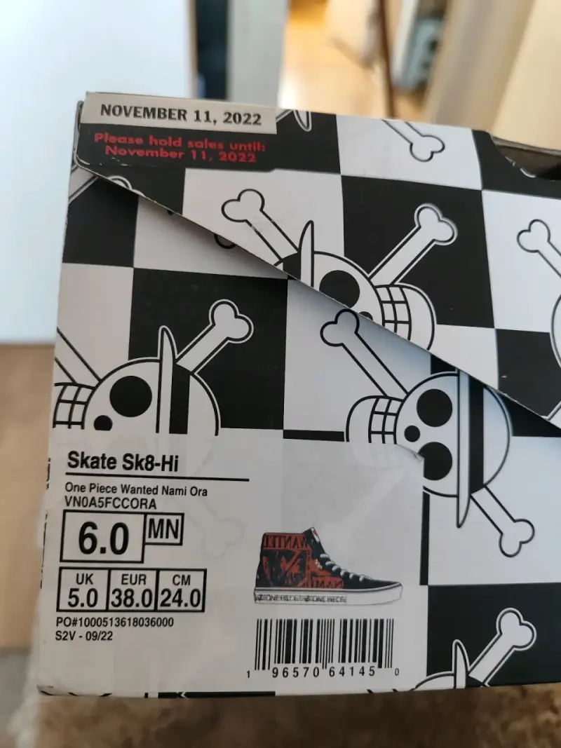 Zapatillas Vans one piece edición nami. - 5