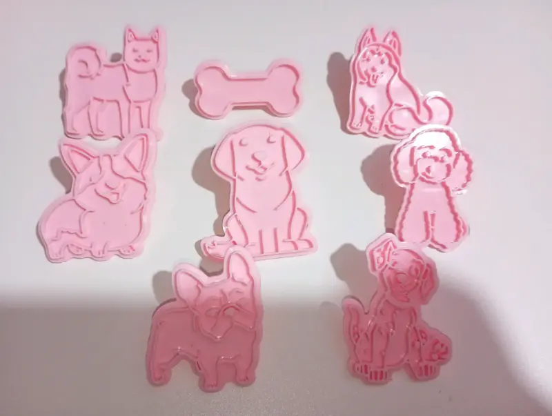 Set de cortadores de galletas de perros
