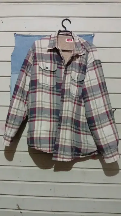 Camisa de franela a cuadros para hombre - miniatura 1