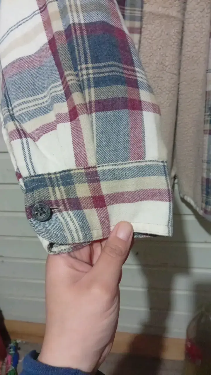Camisa de franela a cuadros para hombre - 5