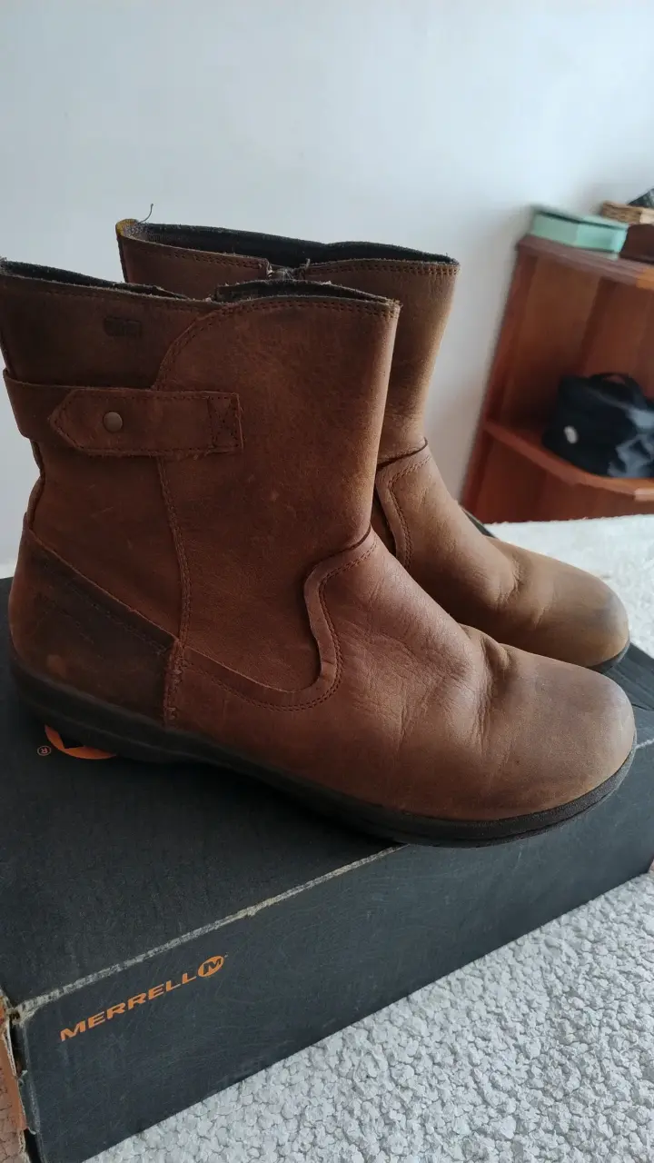 Botas de cuero marrón Merrell - 2